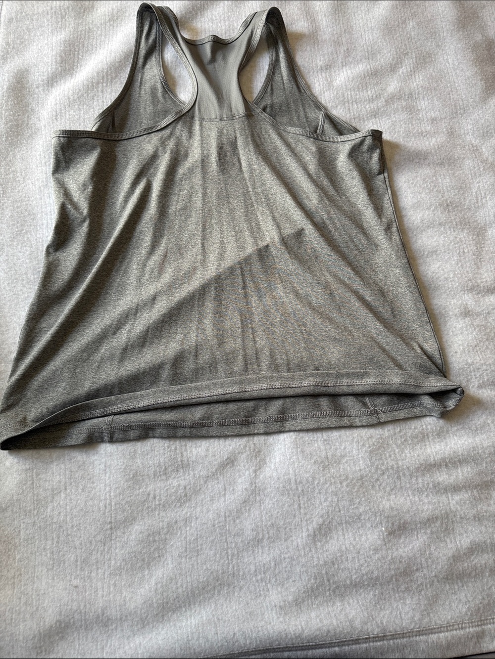 Danskin Gray Racerback Performance Tank - Picture 2 of 3